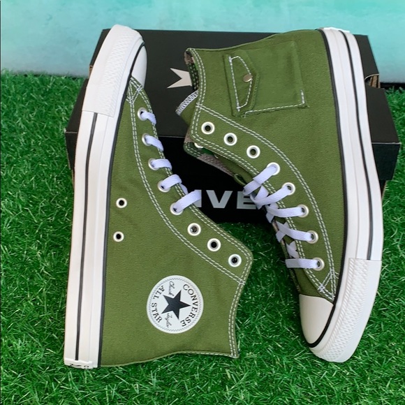 CONVERSE CTAS POCKET HI CYPRESS GREEN/BLACK/WHT WM - Picture 6 of 16